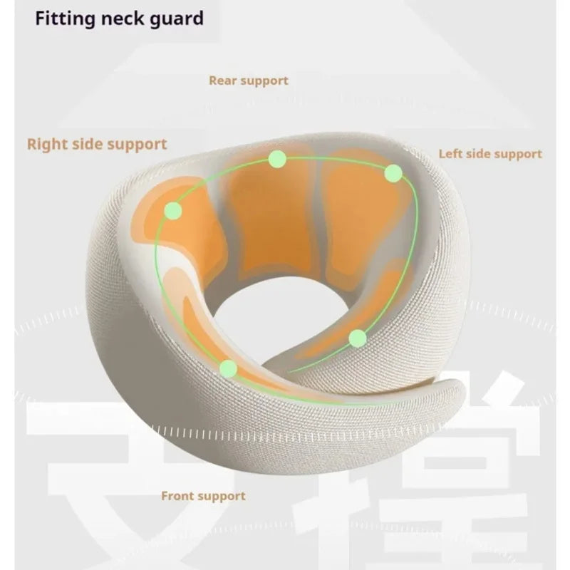 Memory Foam Neck Pillow Neck Support Pillow with Head Cushion Support Camping Neck Protect Soft Memory Foam Head Support