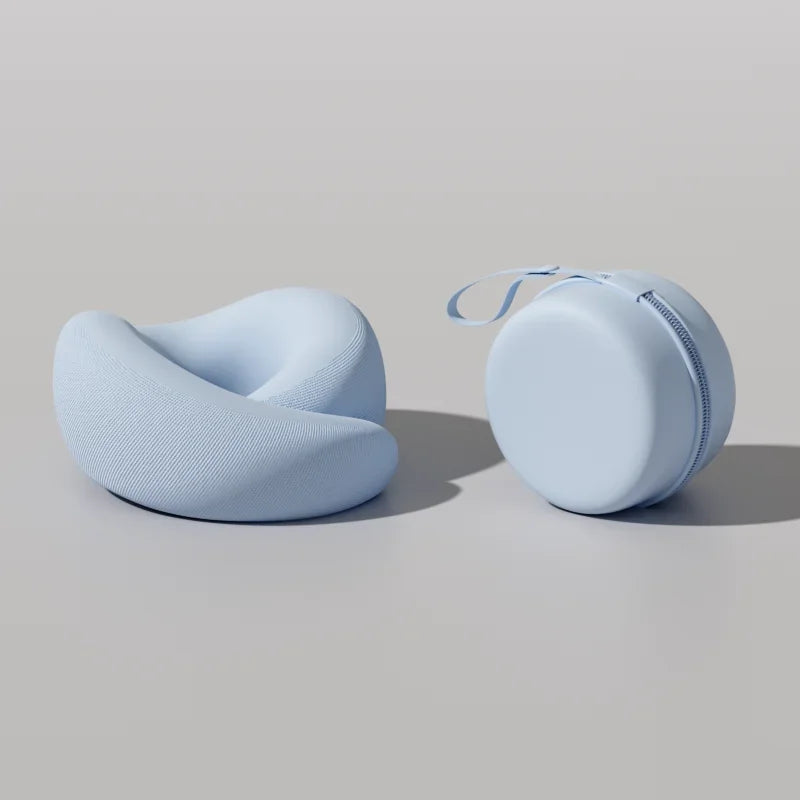 Memory Foam Neck Pillow Neck Support Pillow with Head Cushion Support Camping Neck Protect Soft Memory Foam Head Support