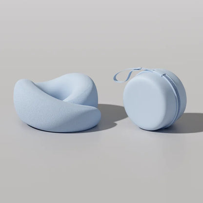 Memory Foam Neck Pillow Neck Support Pillow with Head Cushion Support Camping Neck Protect Soft Memory Foam Head Support